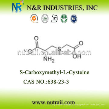 Fournisseur d&#39;acides aminés fiable S-Carboxymethyl-L-Cysteine638-23-3